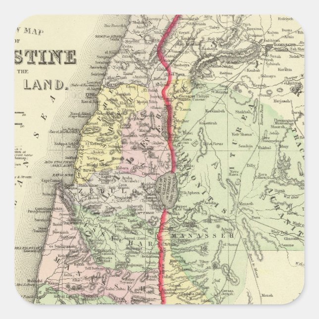 Sticker Carré Palestine, Jérusalem 2 (Devant)