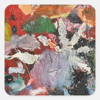 Sticker Carré Palette Artiste