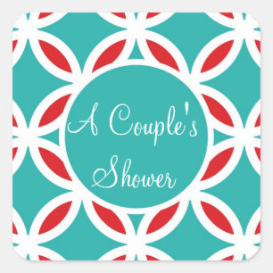 Sticker Carré PALETTE DE COULEUR : turquoise, turquoise, bleu aq