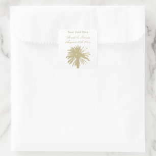 Sticker Carré Palette de couleurs beige neutre élégant mariage s