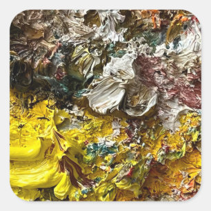 Sticker Carré Palette de l'artiste #1