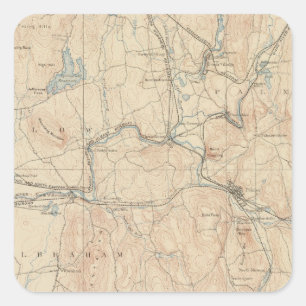 Sticker Carré Palmer, le Massachusetts