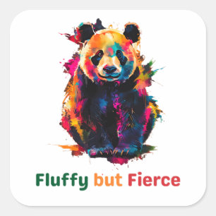 Sticker Carré panda