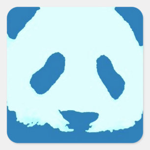Sticker Carré Panda bébé