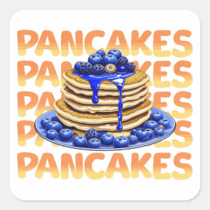 Sticker Carré Paniers de bleuets