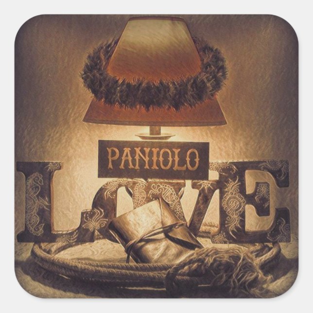 Sticker Carré Paniolo Love (Devant)