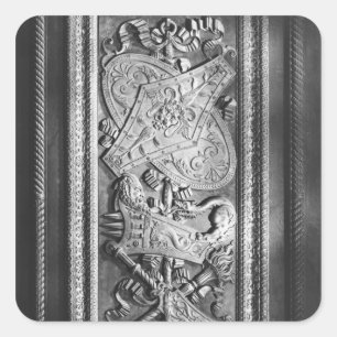 Sticker Carré Panneau de porte, style Henri II, c.1556