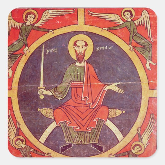 Sticker Carré Panneau latéral à partir d'un retable (Devant)