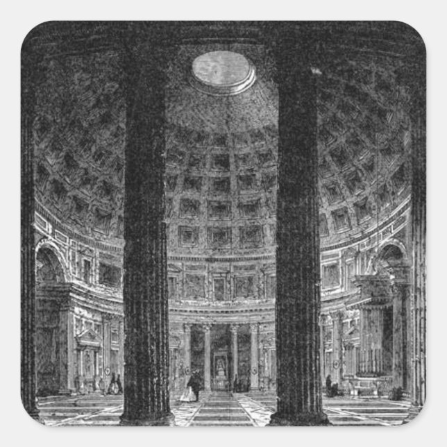 Sticker Carré Panthéon (Devant)