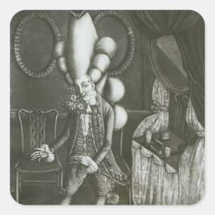 Sticker Carré Panthéon Macaroni, 1773