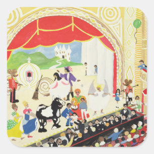 Sticker Carré Pantomime