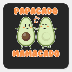 Sticker Carré Papacado mamacado faire Familycado
