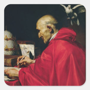 Sticker Carré Pape Gregory le grand