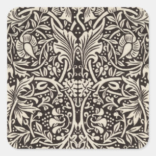 Sticker Carré Papier peint floral Narcisse William Morris