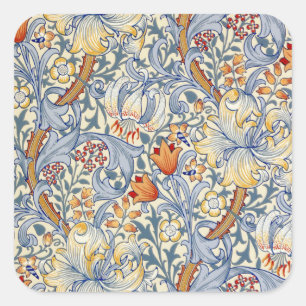Sticker Carré Papier peint victorien Gold Lily de William Morris