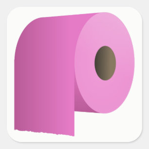 Sticker Carré Papier toilette