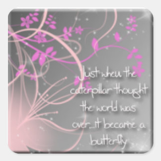 Sticker Carré Papillon