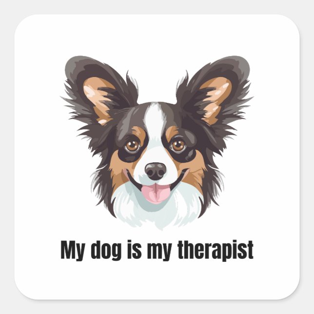 Sticker Carré Papillon (Devant)