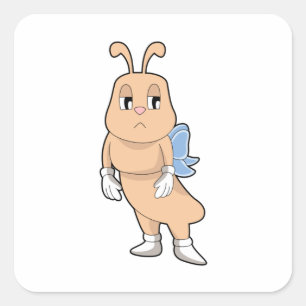 Sticker Carré Papillon sans ailes