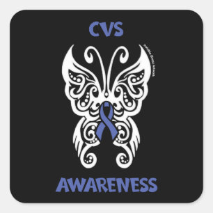 Sticker Carré Papillon/Tribal...CVS