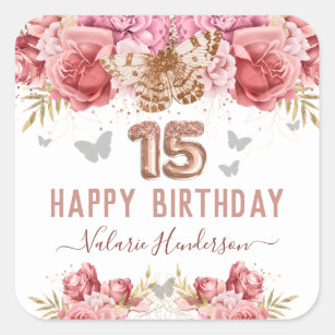 Autocollants Stickers Joyeux Anniversaire Chic Zazzle Fr