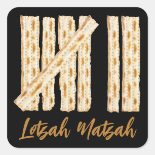 Sticker Carré Pâque Lotzah Matzah 7 Jours