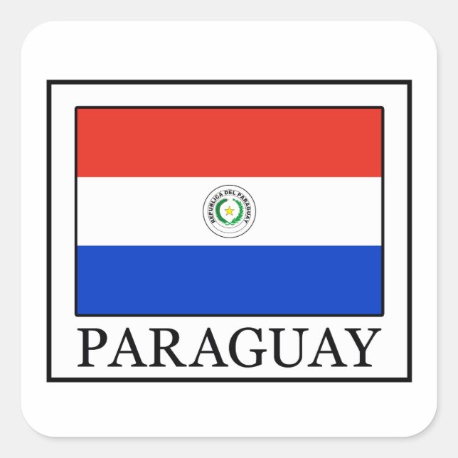 Sticker Carré Paraguay (Devant)