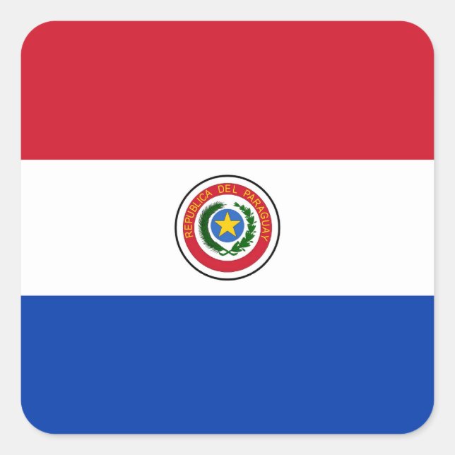 STICKER CARRÉ PARAGUAY (Devant)
