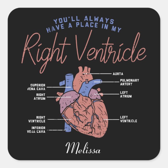 Sticker Carré Paramètre EMT de l'infirmière adjointe Médicale pe (Devant)