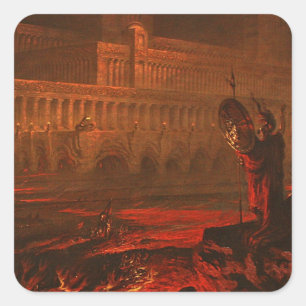 Sticker Carré Parau na te Varua ino (words of the Devil), 1892