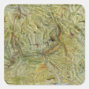 Sticker Carré Parc national 2 de Yellowstone