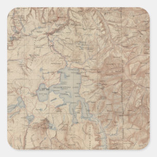 Sticker Carré Parc national 2 de Yellowstone