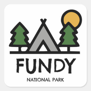 Sticker Carré Parc national de Fundy