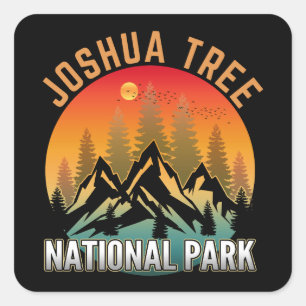 Sticker Carré Parc national de Joshua Tree