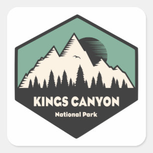 Sticker Carré Parc national de Kings Canyon