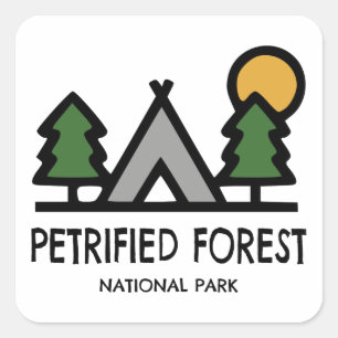 Sticker Carré Parc national de la Forêt Petrifiée
