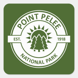 Sticker Carré Parc national de la Pointe-Pelée Sun Tree