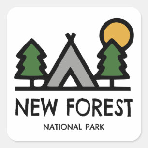 Sticker Carré Parc national de New Forest