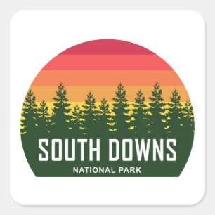Sticker Carré Parc national de South Downs