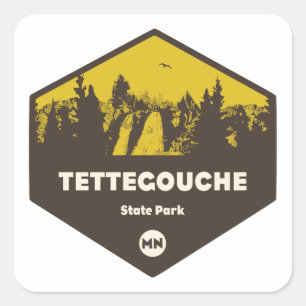 Sticker Carré Parc national de Tettegouche, Minnesota