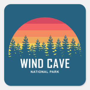 Sticker Carré Parc national de Wind Cave
