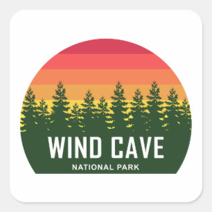 Sticker Carré Parc national de Wind Cave
