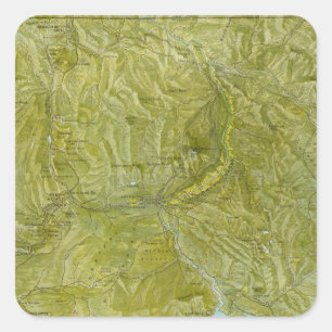 Sticker Carré Parc national de Yellowstone