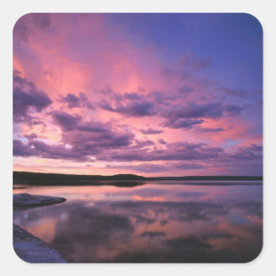 Sticker Carré Parc national de Yellowstone, Wyoming. États-Unis