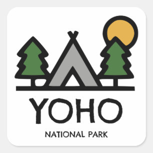 Sticker Carré Parc national de Yoho