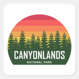 Sticker Carré Parc national des Canyonlands