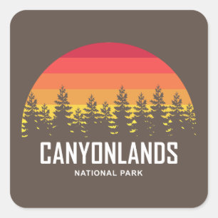 Sticker Carré Parc national des Canyonlands