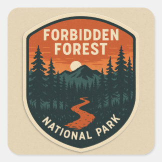 Sticker Carré Parc national des Forêts Interdites