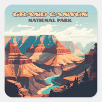 Parc national du Grand Canyon Arizona Retro