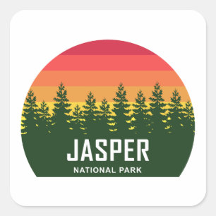 Sticker Carré Parc national Jasper